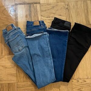 3x American Eagle - Kick Boot - next level stretch jeans size 000